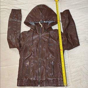 Garage faux leather jacket